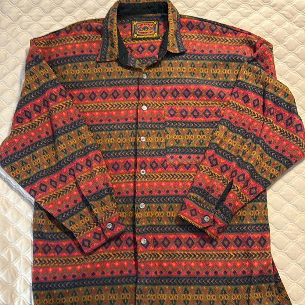 COPY - Vintage FAST Solar Fleece Rugged Original Button Up Mens XL